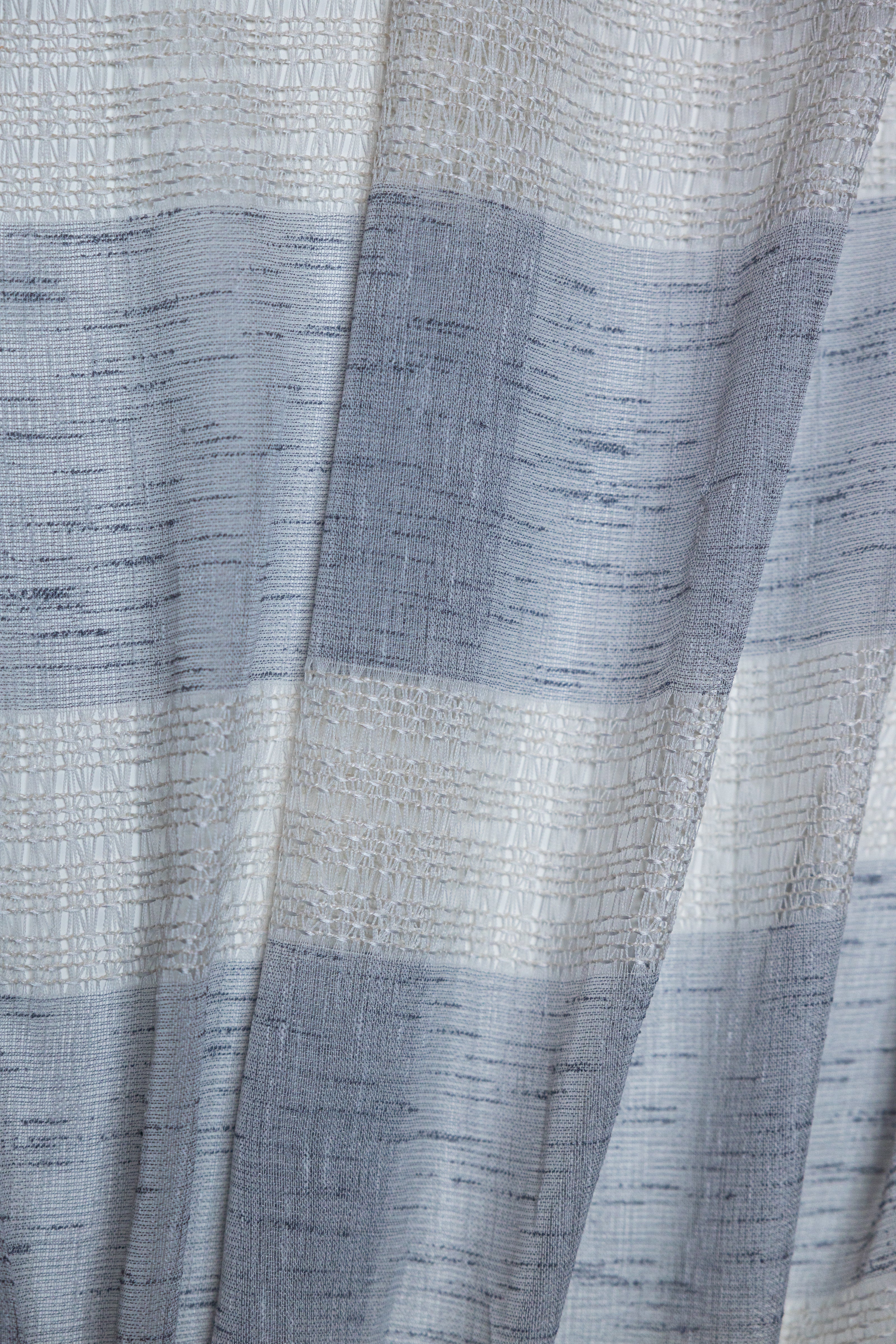 Geneva Jacquard Sheer Grommet Curtain-Curtains-DECOROLALA