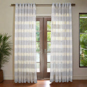 Geneva Jacquard Sheer Grommet Curtain-Curtains-DECOROLALA