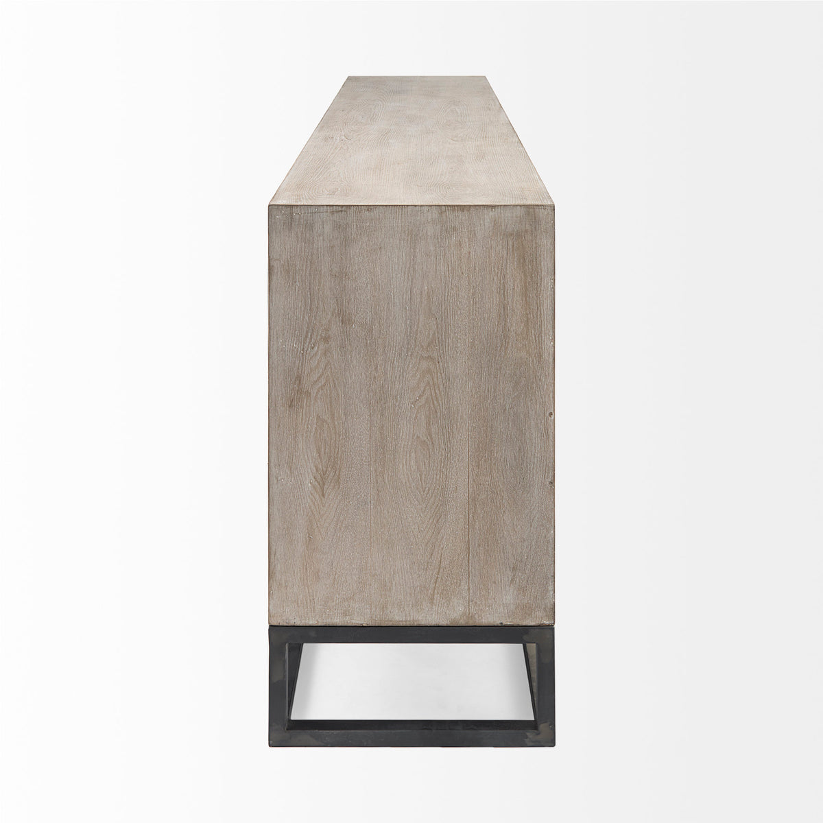 Genevieve II 70x15.8 Fir Veneer W/Gold Metal Frame Base 9 Drawer Sideboard-Sideboards & Buffets-DECOROLALA