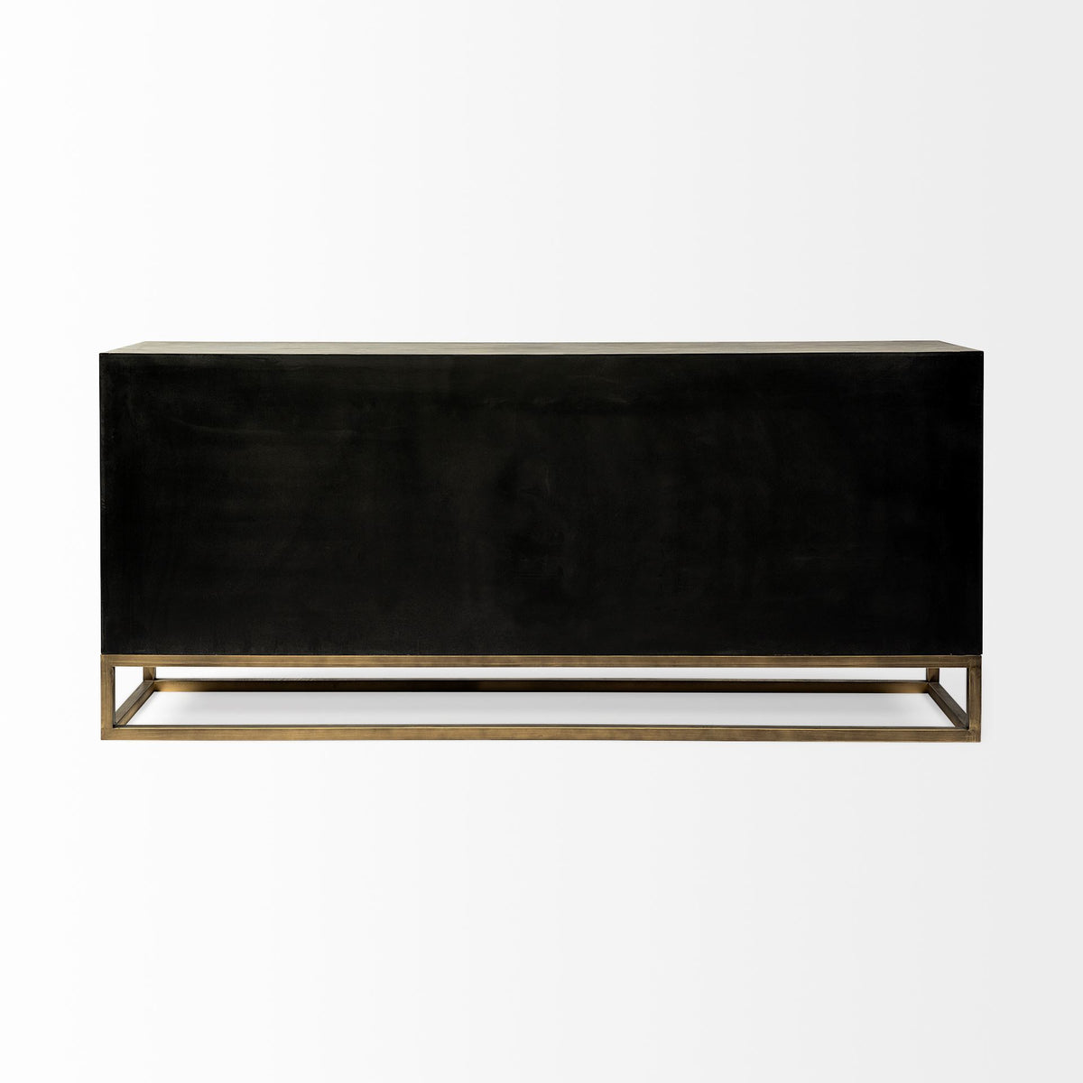 Genevieve II 70x15.8 Fir Veneer W/Gold Metal Frame Base 9 Drawer Sideboard-Sideboards & Buffets-DECOROLALA