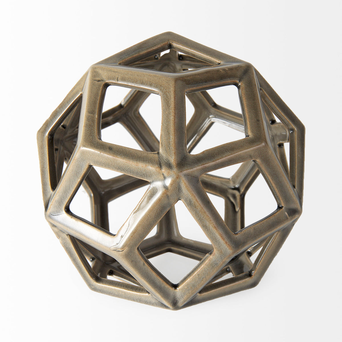 Geom 7.1L x 7.1W x 7.1H Ceramic Geometric Object-Objects-DECOROLALA