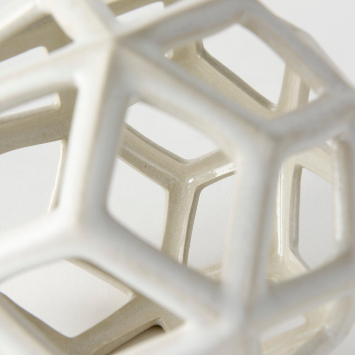 Geom 7.1L x 7.1W x 7.1H Ceramic Geometric Object-Objects-DECOROLALA