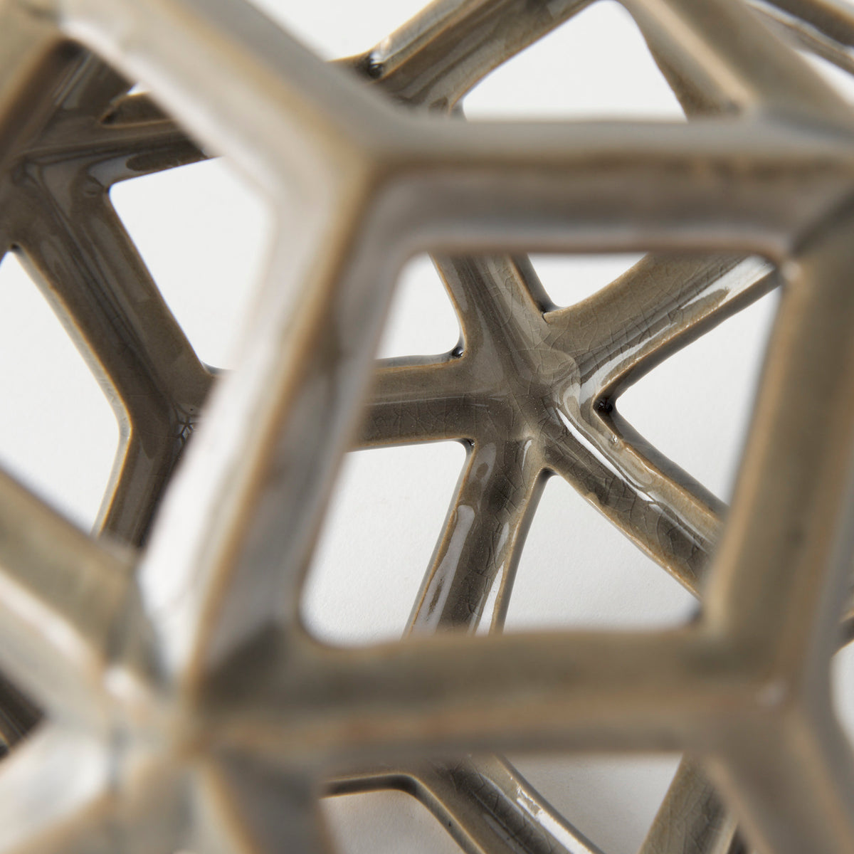 Geom 7.1L x 7.1W x 7.1H Ceramic Geometric Object-Objects-DECOROLALA