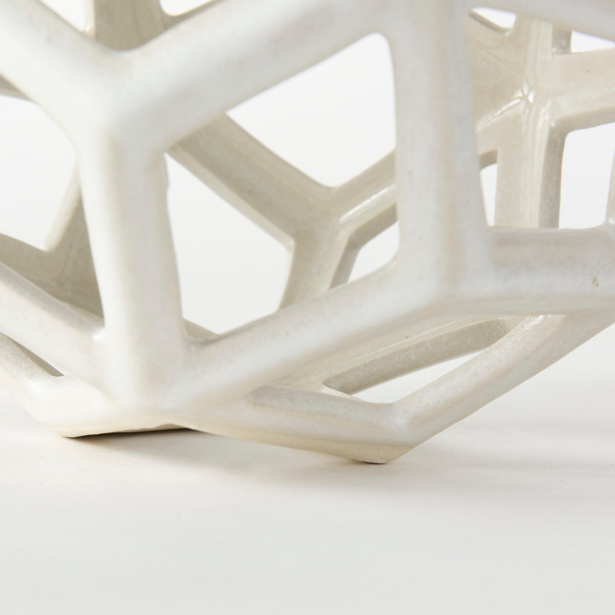 Geom 7.1L x 7.1W x 7.1H Ceramic Geometric Object-Objects-DECOROLALA