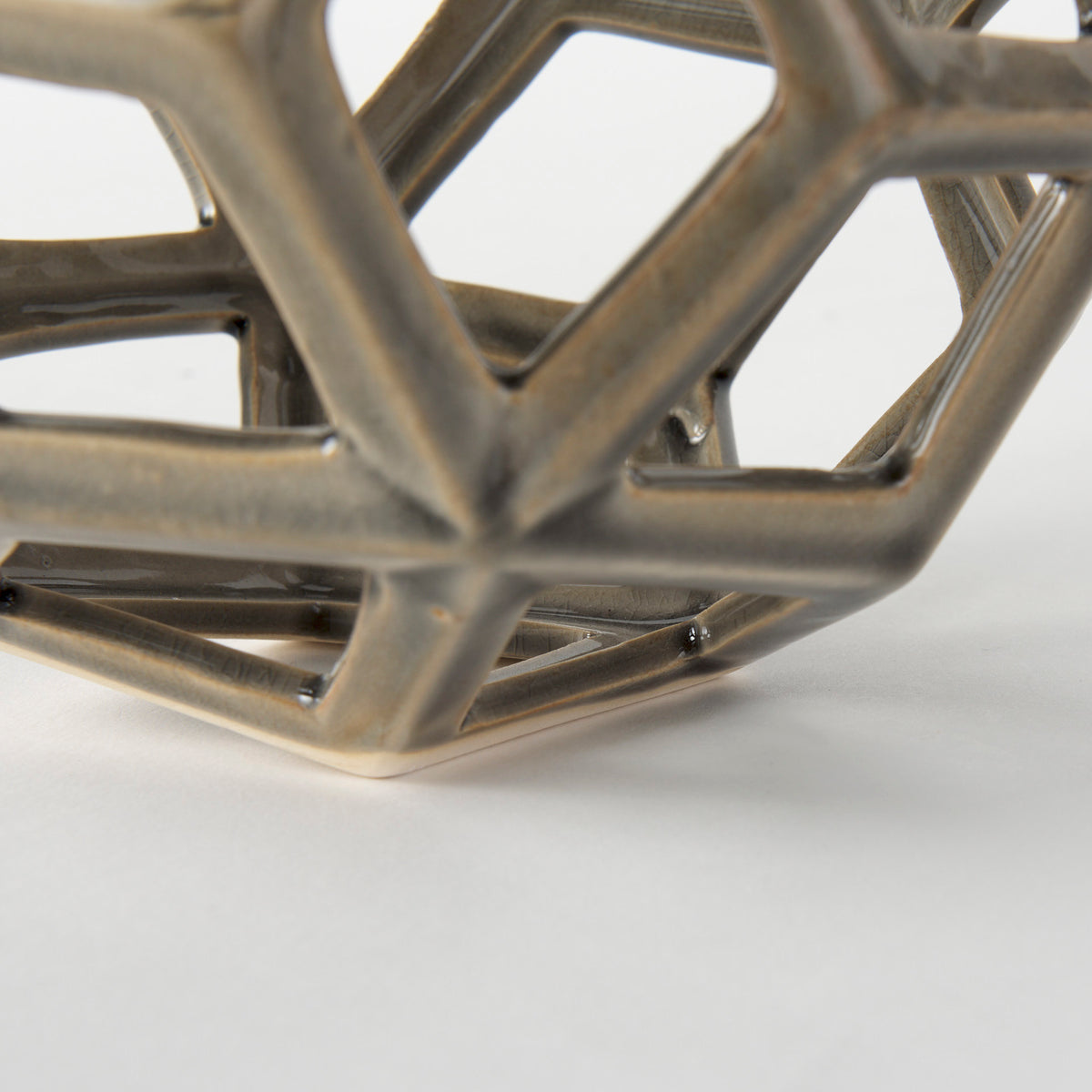 Geom 7.1L x 7.1W x 7.1H Ceramic Geometric Object-Objects-DECOROLALA