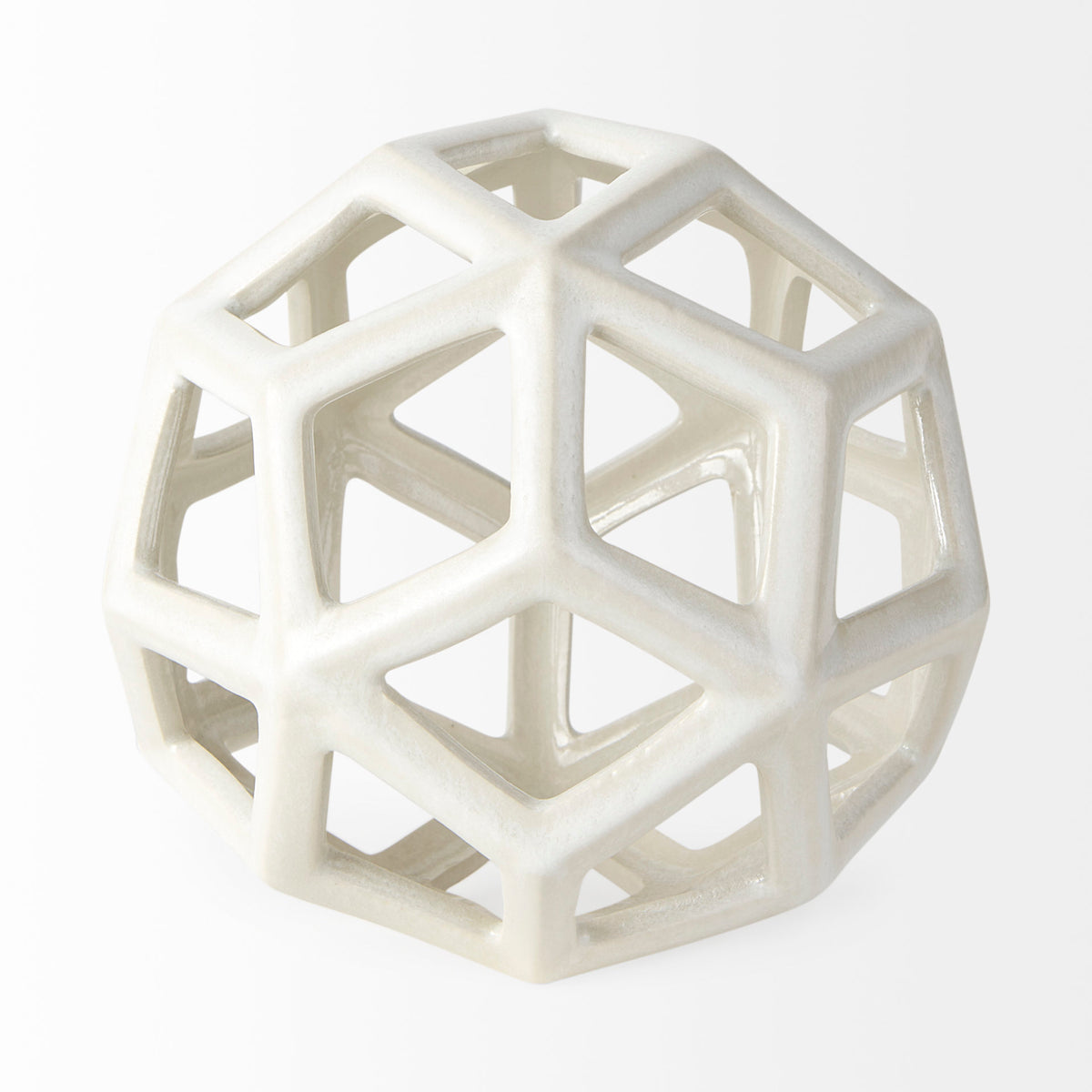 Geom 7.1L x 7.1W x 7.1H Ceramic Geometric Object-Objects-DECOROLALA