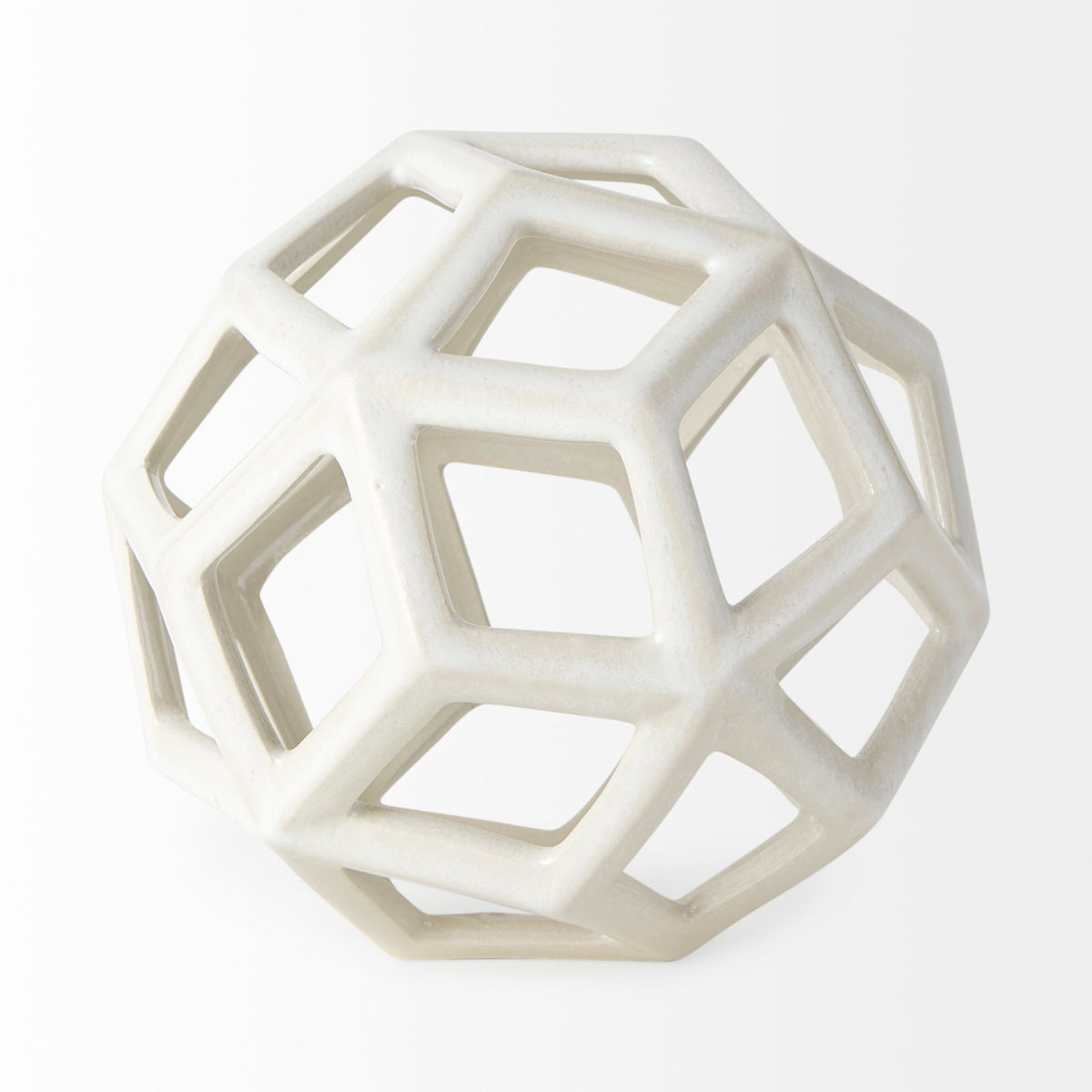 Geom 7.1L x 7.1W x 7.1H Ceramic Geometric Object-Objects-DECOROLALA