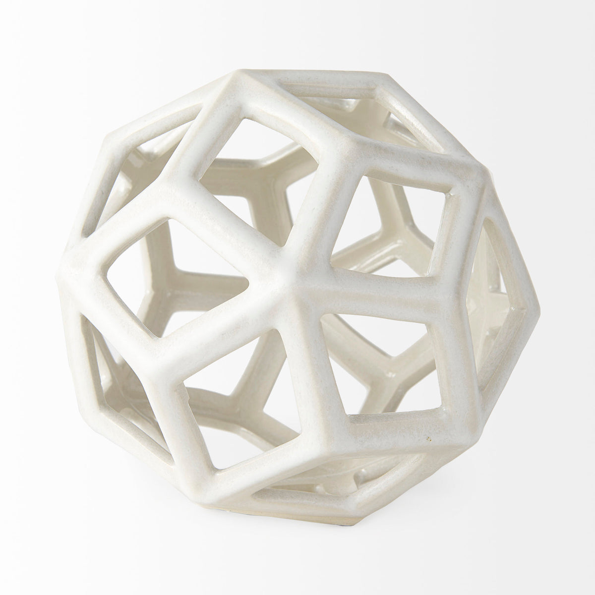 Geom 7.1L x 7.1W x 7.1H Ceramic Geometric Object-Objects-DECOROLALA