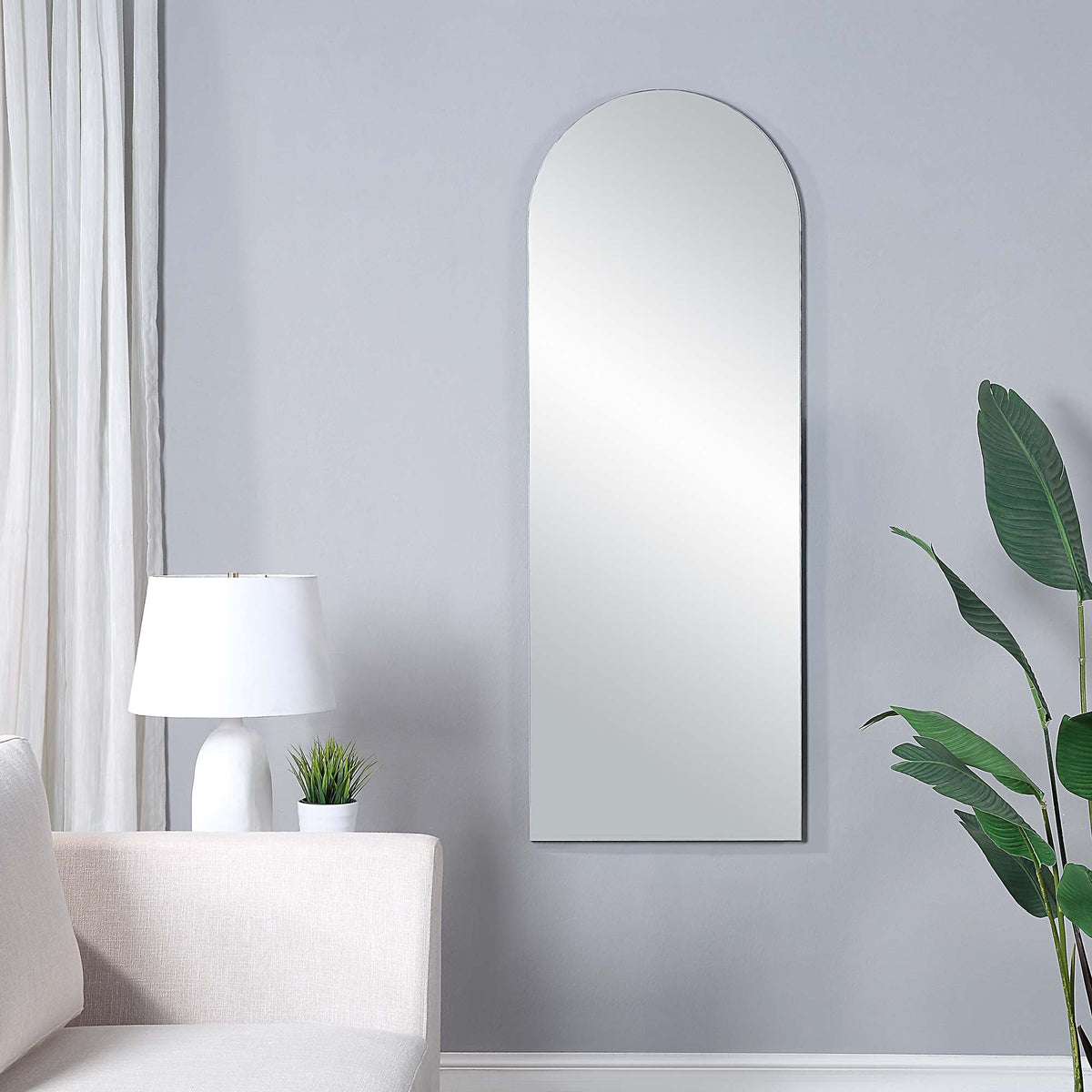 Gervais 65" Tall Arch Full Length Mirror-Full-Length Mirrors-DECOROLALA