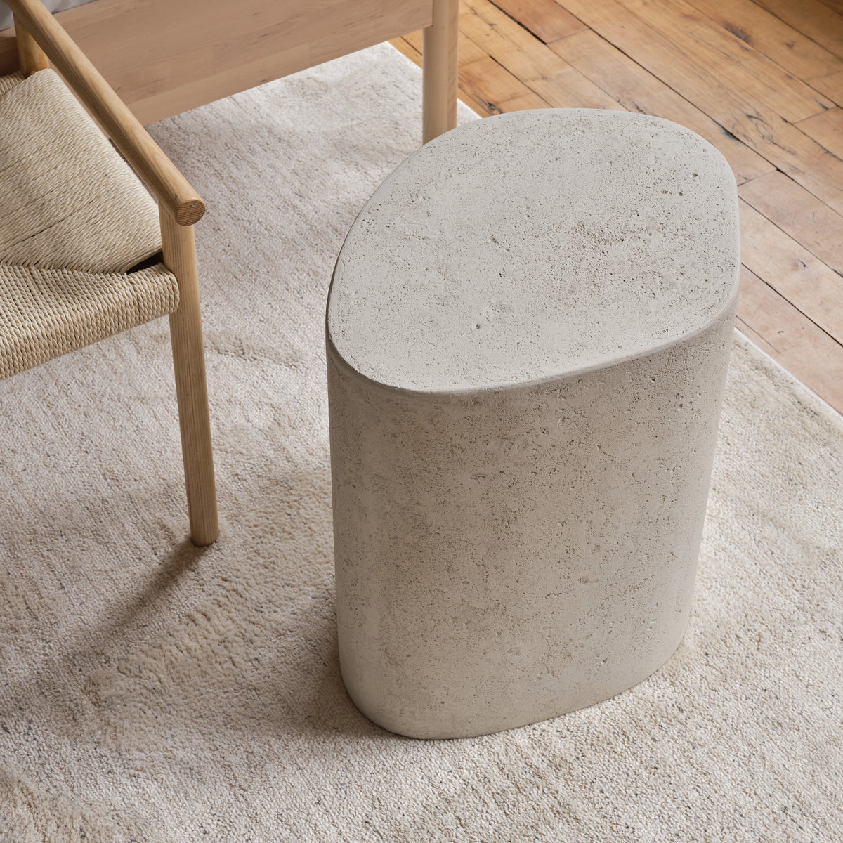 Ghent Indoor Volcanic Stone Table, Natural-Tables-DECOROLALA