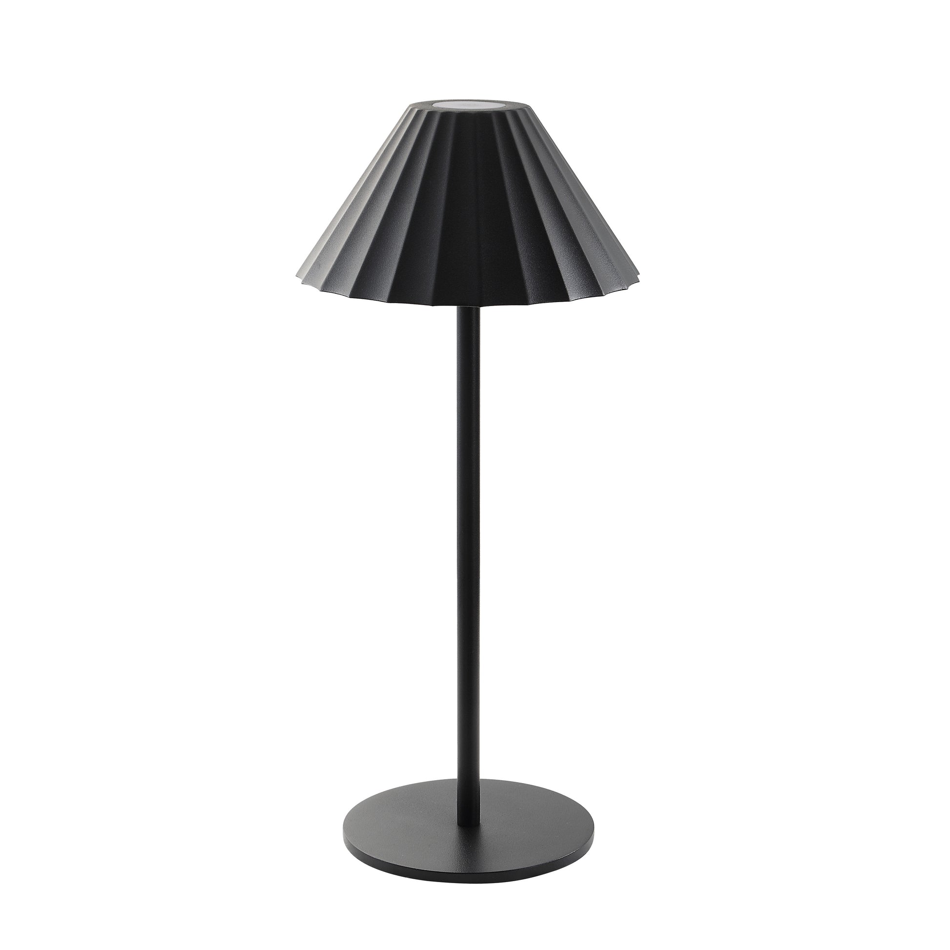 Giada 12.6" LED Table Lamp, Dimmable, Black-Table Lamp-DECOROLALA