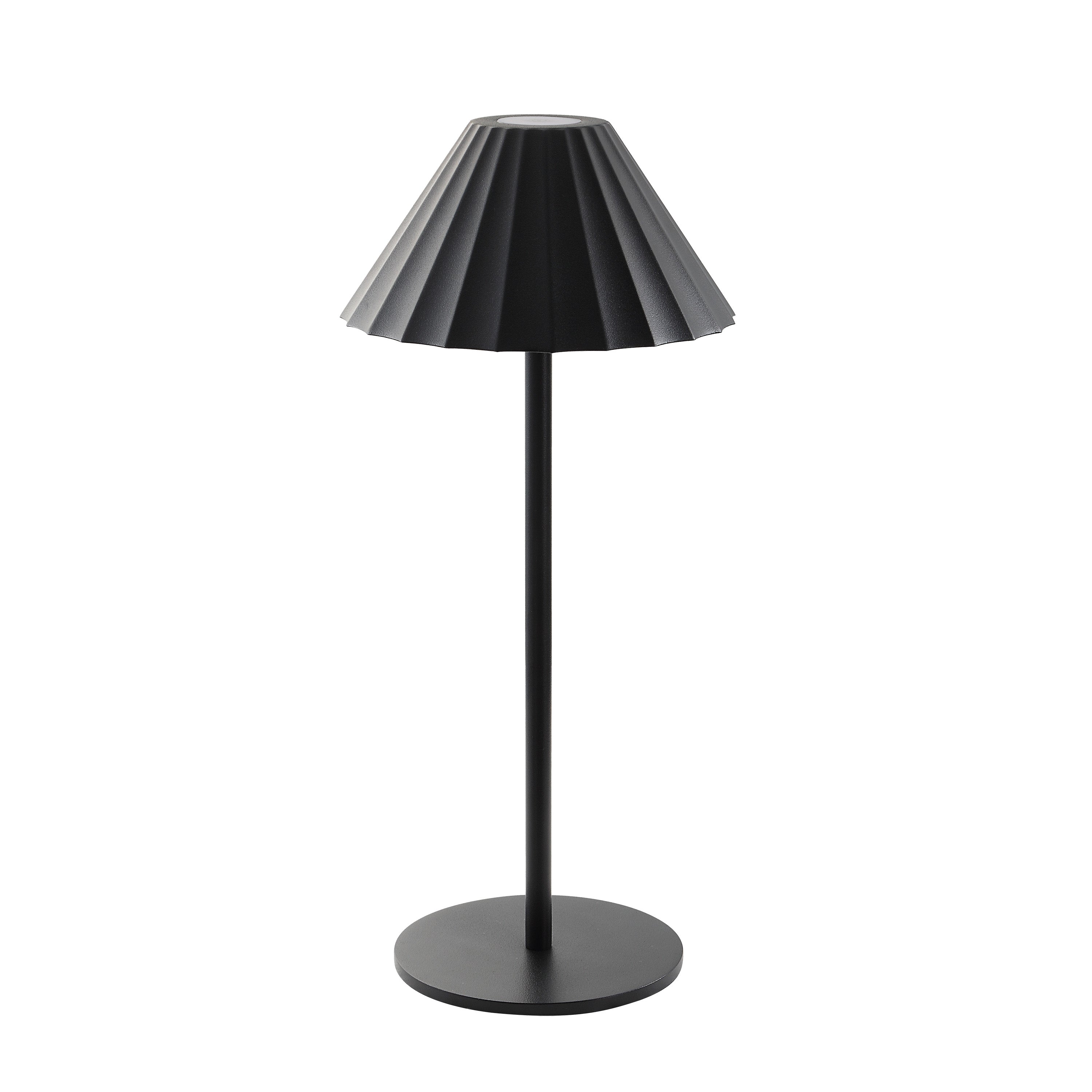 Giada 12.6" LED Table Lamp, Dimmable, Black-Table Lamp-DECOROLALA