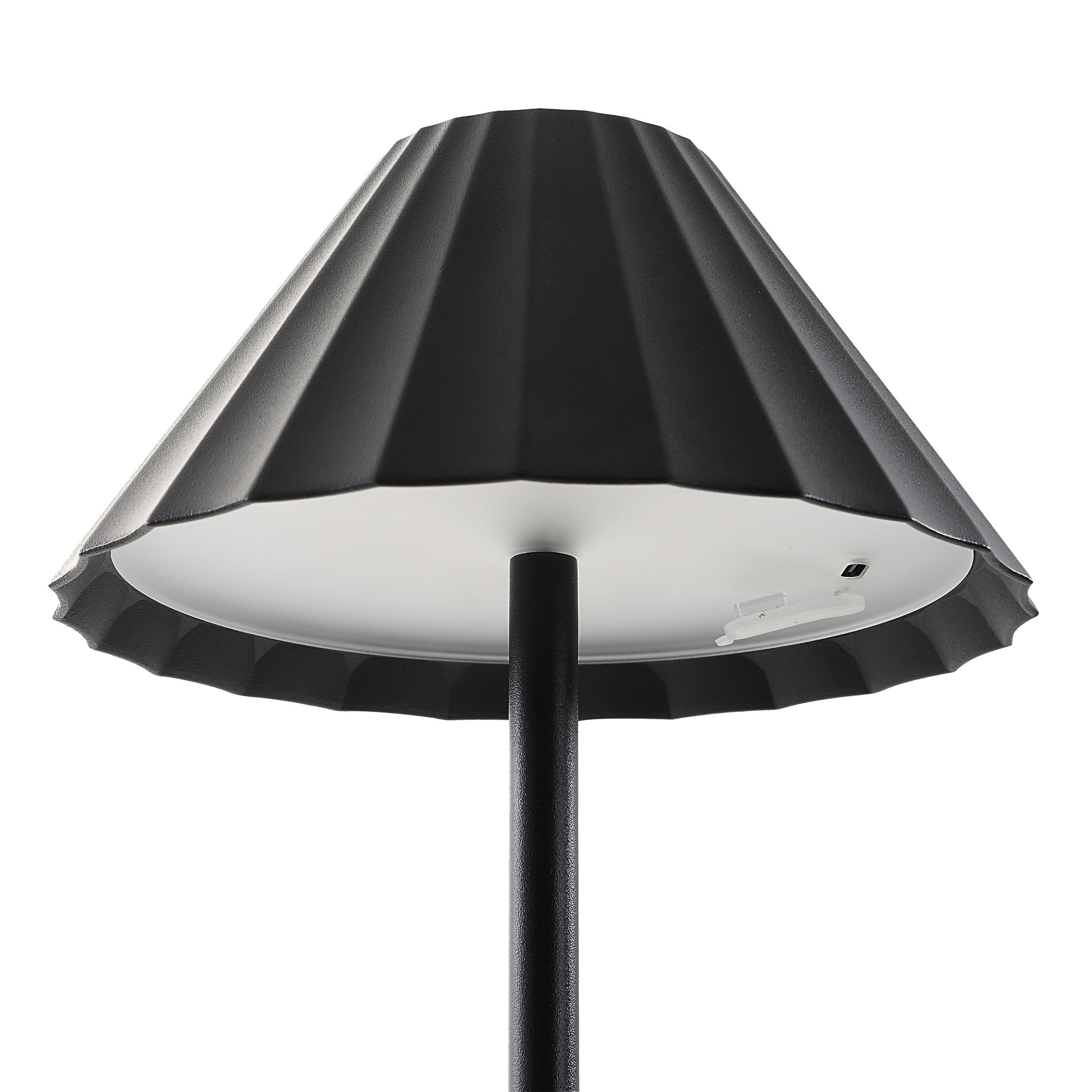 Giada 12.6" LED Table Lamp, Dimmable, Black-Table Lamp-DECOROLALA