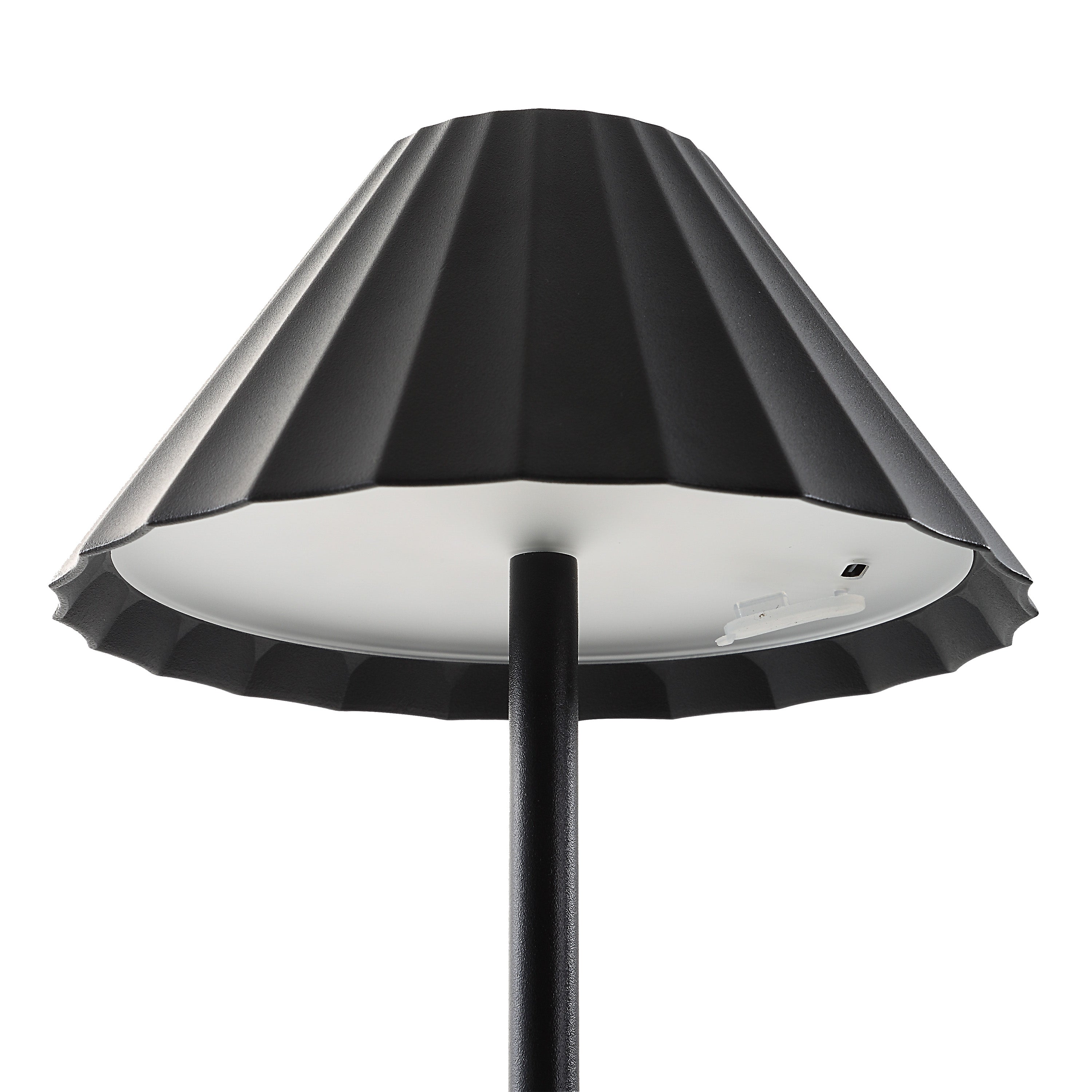 Giada 12.6" LED Table Lamp, Dimmable, Black-Table Lamp-DECOROLALA