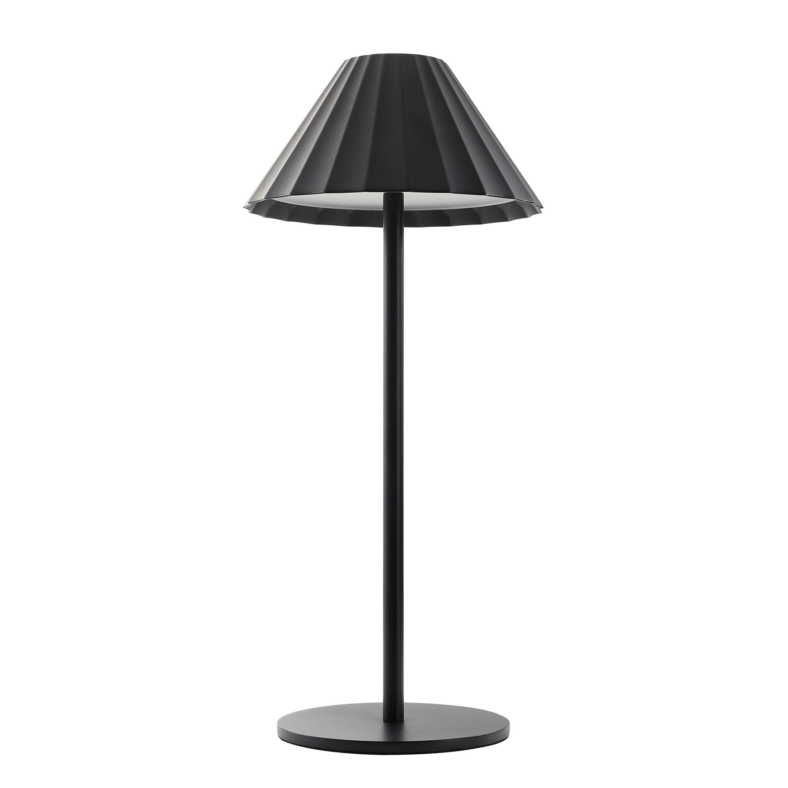 Giada 12.6" LED Table Lamp, Dimmable, Black-Table Lamp-DECOROLALA