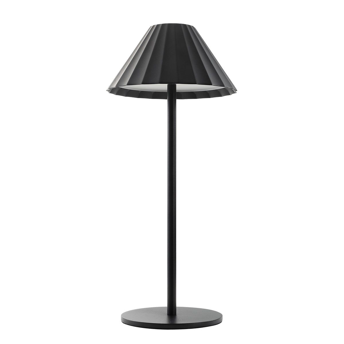 Giada 12.6" LED Table Lamp, Dimmable, Black-Table Lamps-DECOROLALA