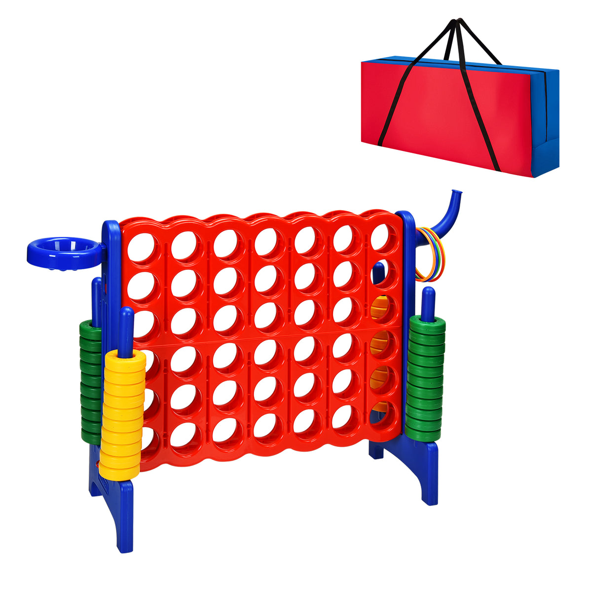 Sac de transport et de rangement géant 4-en-ligne pour jeu Jumbo 4-to-Score, sac uniquement