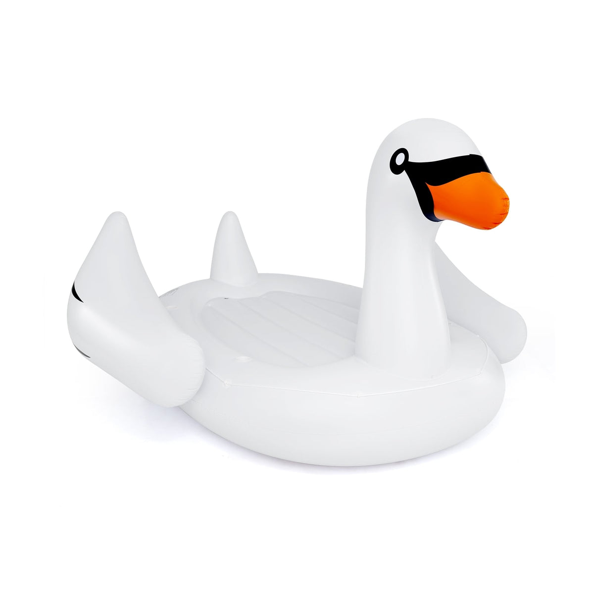 Giant Inflatable Swan Floating Island 4-Person Pool Float with 4 Cups Holders-Swimming-DECOROLALA