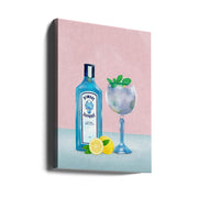 Gin Cocktail Wall Art by Petra Lizde-Canvas Print-DECOROLALA