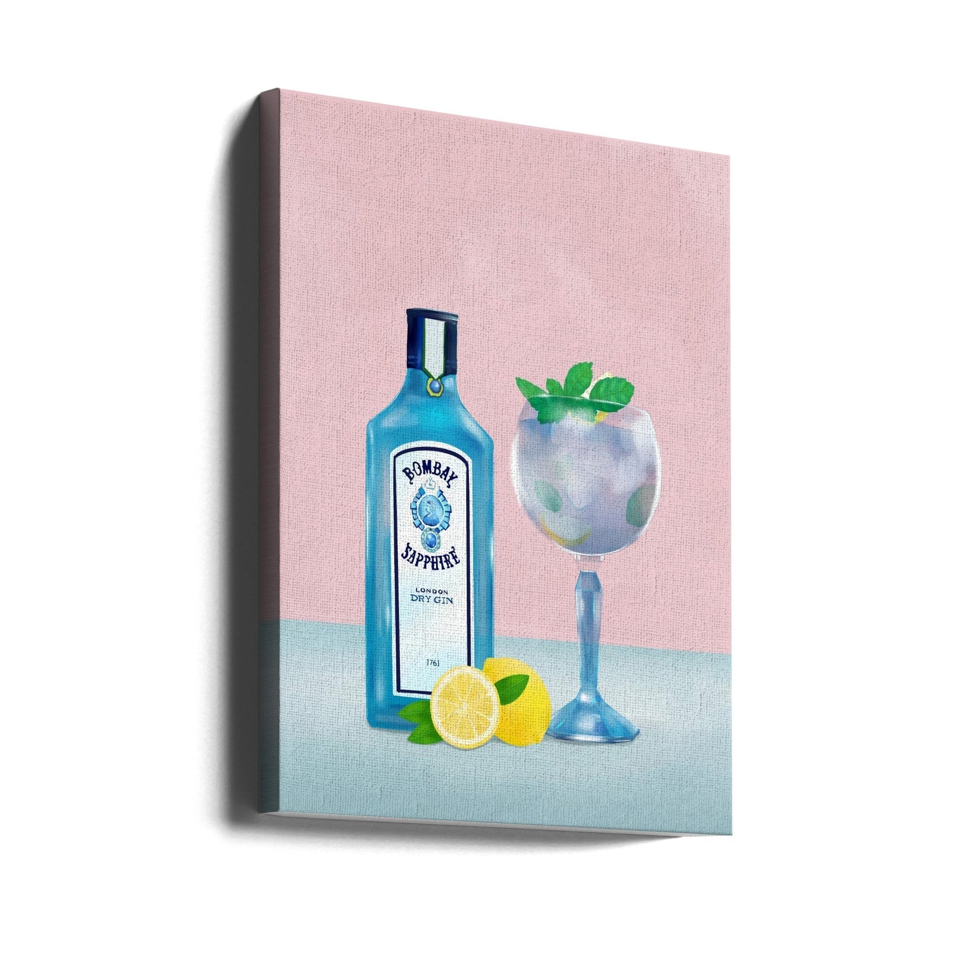 Gin Cocktail Wall Art by Petra Lizde-Canvas Print-DECOROLALA