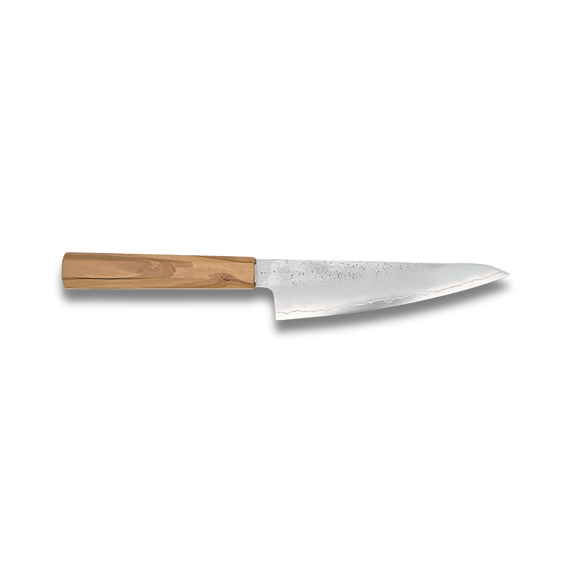 Ginrei Silver 3 Nashiji Kudamono Knife 150mm - Olive-Santoku knife-DECOROLALA