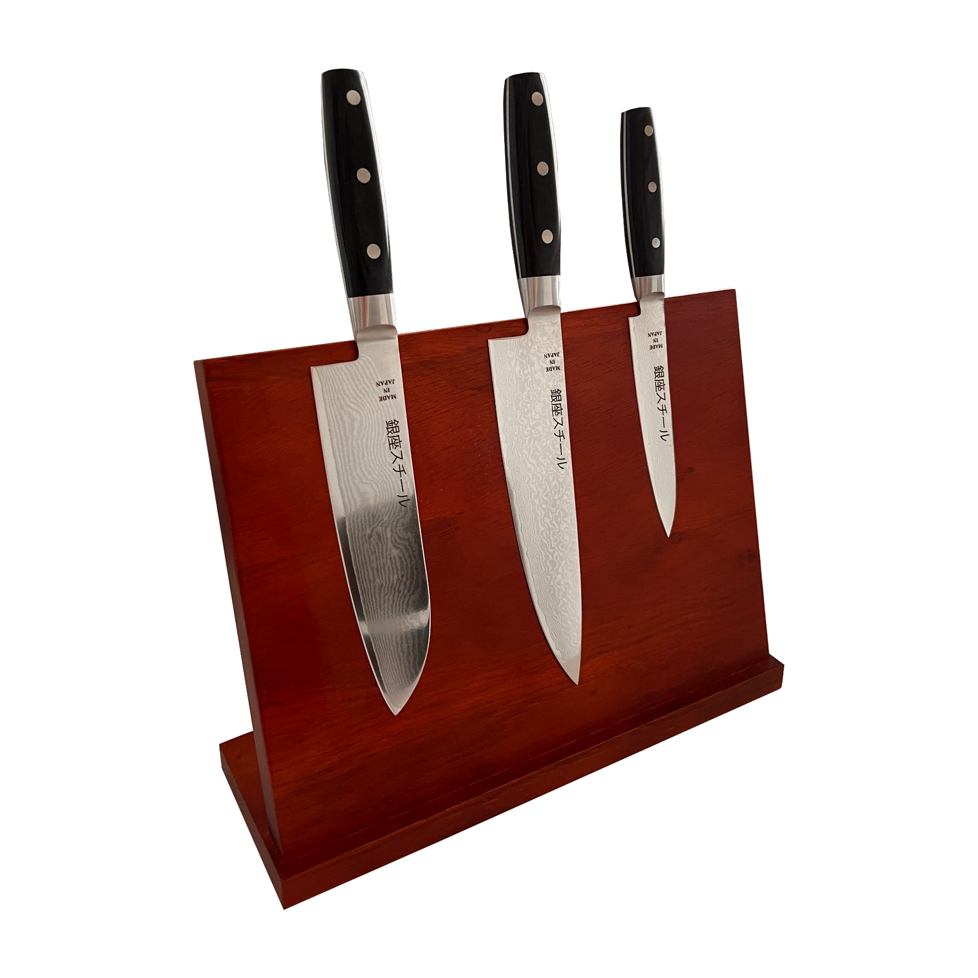 Ginza Steel Hayami Essential Four with Magnetic Block - Made in Japan-Knife Set-DECOROLALA