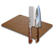 Ginza Steel Japanese Knife Set - Santoku Usuba Board-Knife Set-DECOROLALA