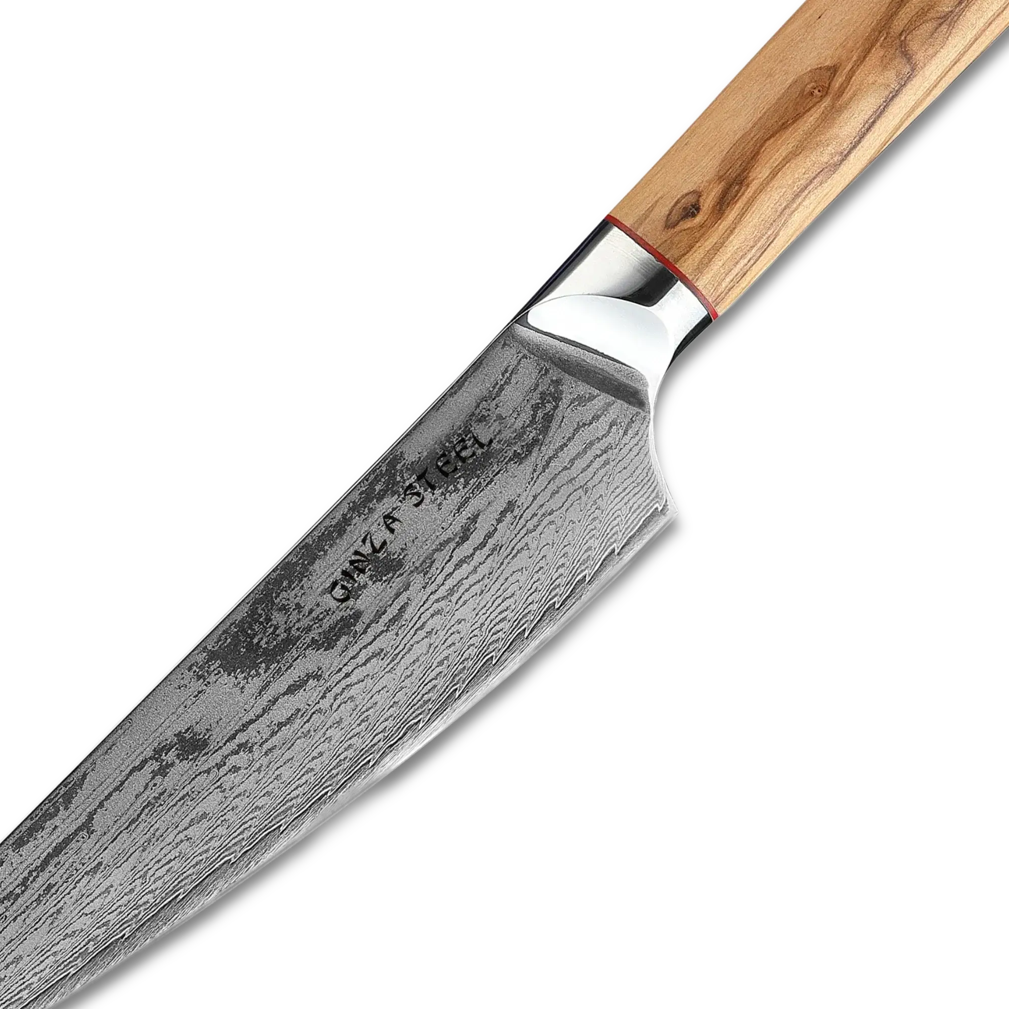 Ginza Steel MIA 17 Chef Knife 6.5  Damascus AUS10 Steel, 67-Layer, Olive Wood Handle-Chef Knife-DECOROLALA