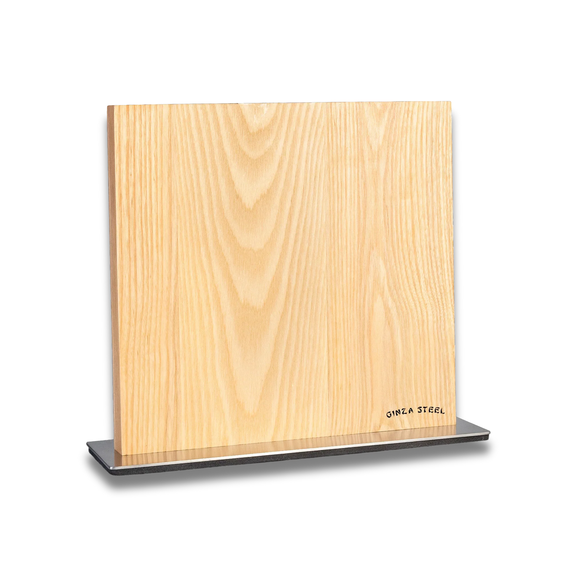 Ginza Steel Magnetic Knife Block - Ash Wood-Knife Block-DECOROLALA