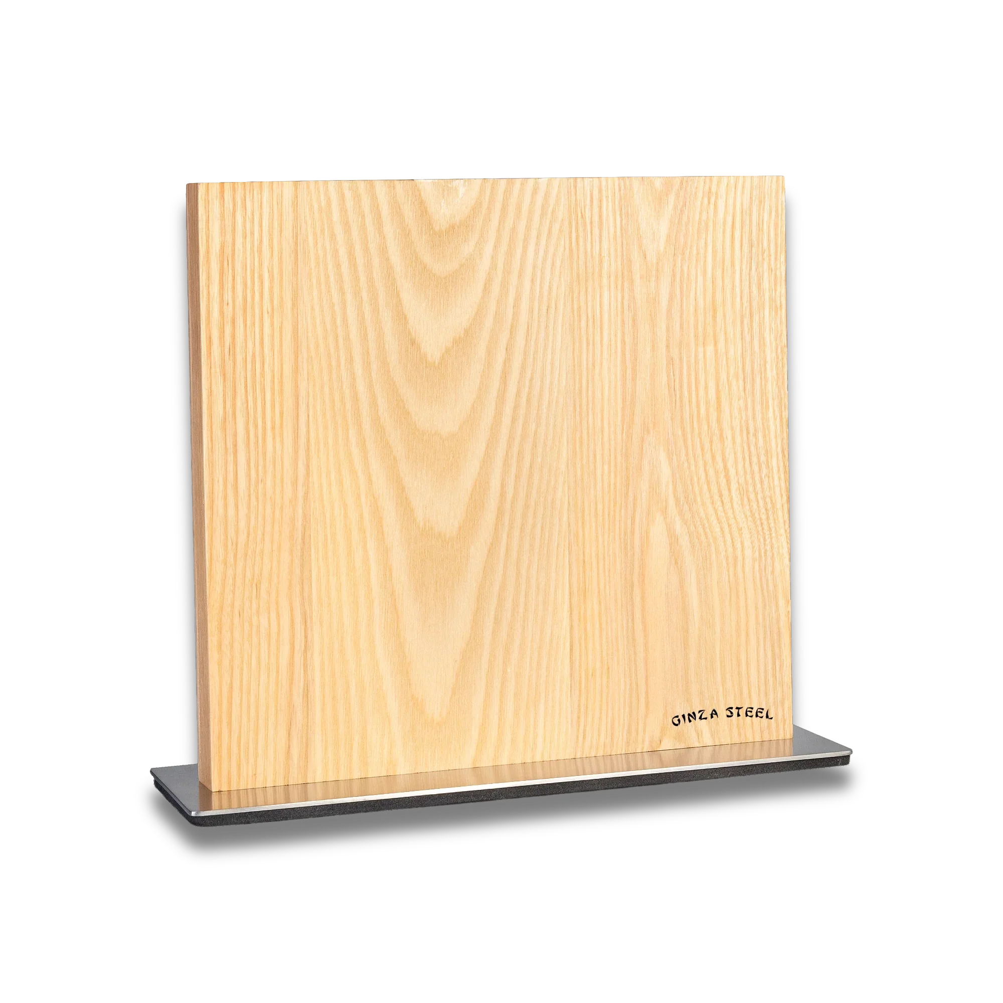 Ginza Steel Magnetic Knife Block - Ash Wood-Knife Block-DECOROLALA