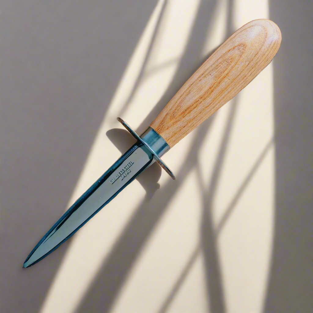 Ginza Steel | Oyster Knife Stainless Steel Wood handle 205mm-Oyster Knife-DECOROLALA