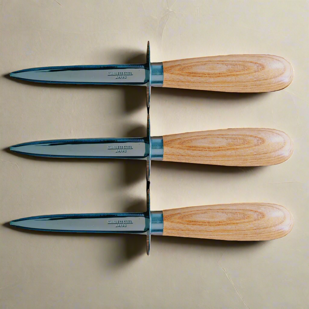 Ginza Steel Premium Oyster Knife Set - Made in Japan-Knife Set-DECOROLALA