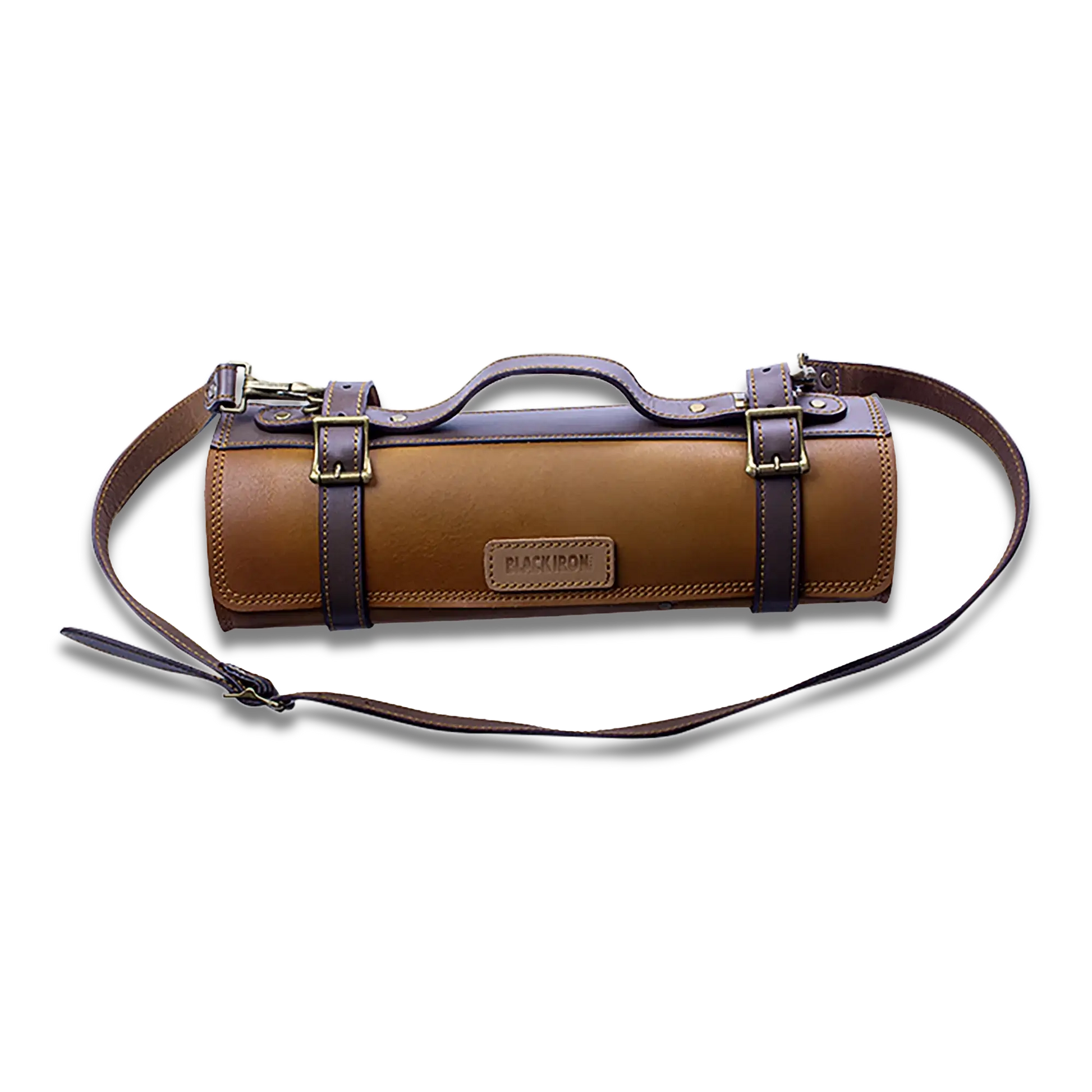 Ginza Steel Vagabond Knife Roll  Full Grain Leather Chefs Bag-Accessories-DECOROLALA