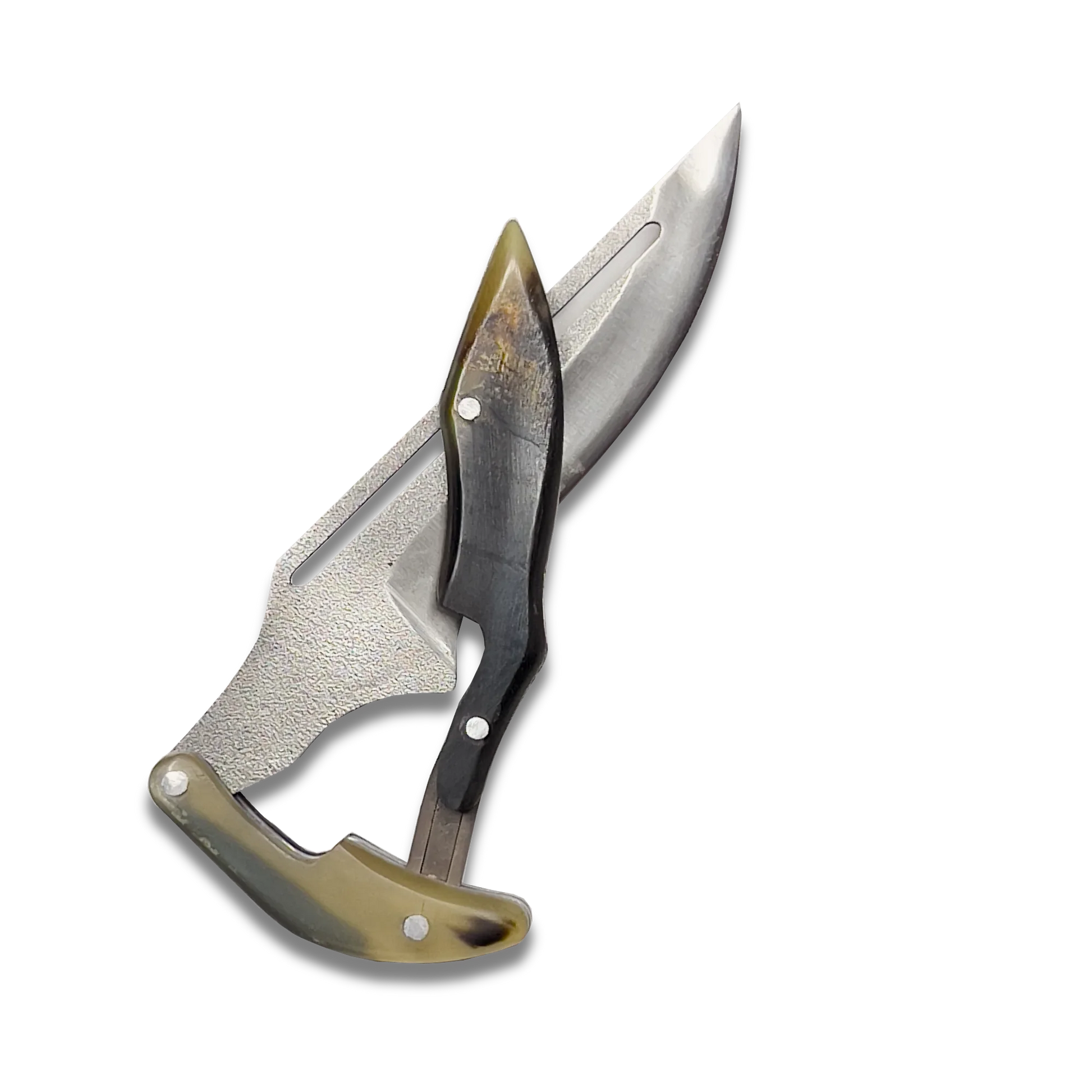 Ginza Steel - X Fold N690 Blade Folding Knife with Ram Horn handle-Folding Knife-DECOROLALA
