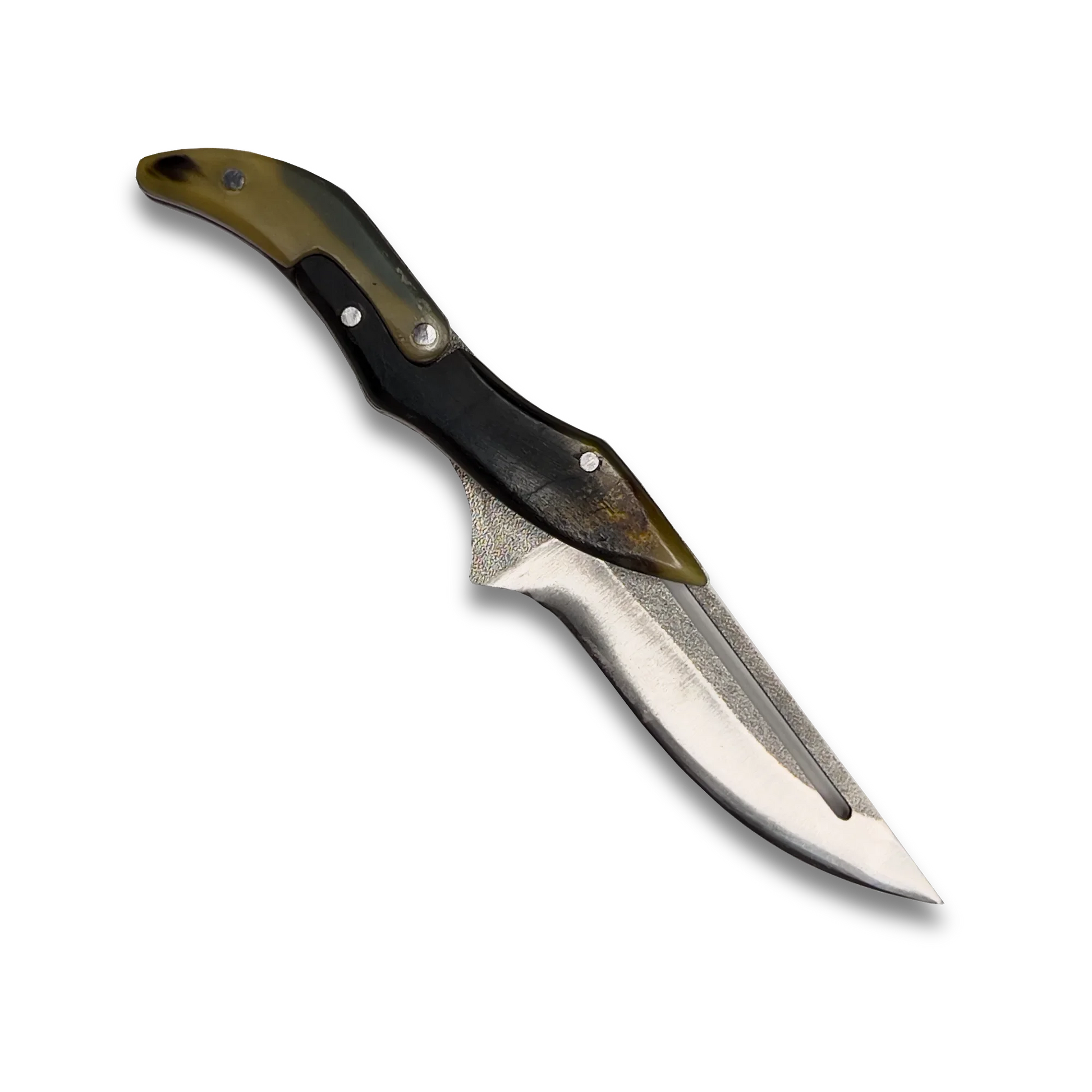 Ginza Steel - X Fold N690 Blade Folding Knife with Ram Horn handle-Folding Knife-DECOROLALA