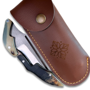 Ginza Steel - X Fold N690 Blade Folding Knife with Ram Horn handle-Folding Knife-DECOROLALA