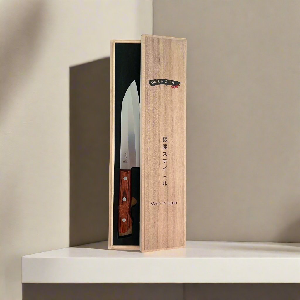 Ginza Steel Yamato 165 Santoku Knife 165mm-Santoku Knife-DECOROLALA
