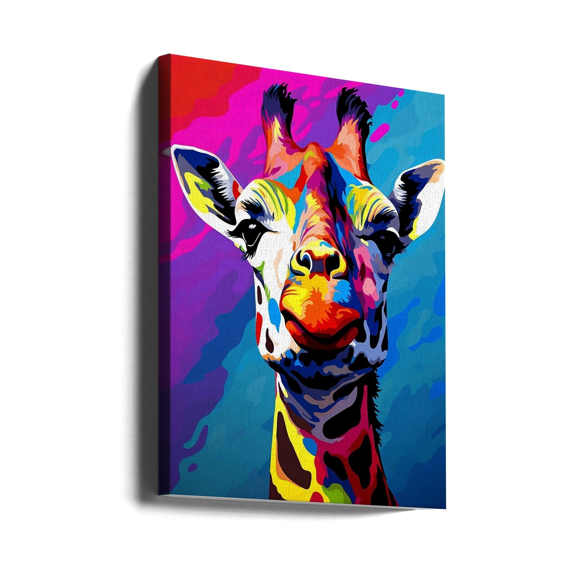 Giraffe Pop Art by Andreas Magnusson-canvas-DECOROLALA
