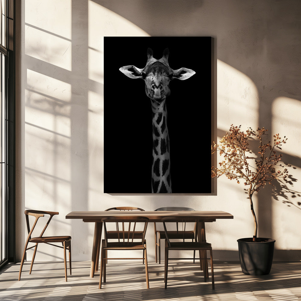 Giraffe Portrait Wall Art by WildPhotoArt-canvas-DECOROLALA
