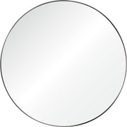 Glen 48" Tall Round Wall Mirror, Grey-Mirror-DECOROLALA