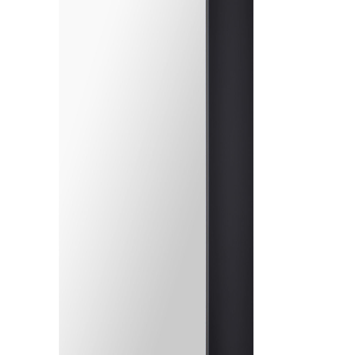 Glencoe 36" Tall Rectangle Wall Mirror, Black-Mirrors-DECOROLALA