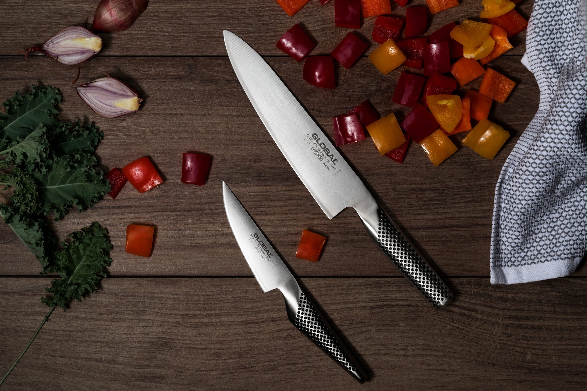 Global 20cm (8") Cook's Knife - CROMOVA 18 Stainless Steel-Chef Knife-DECOROLALA