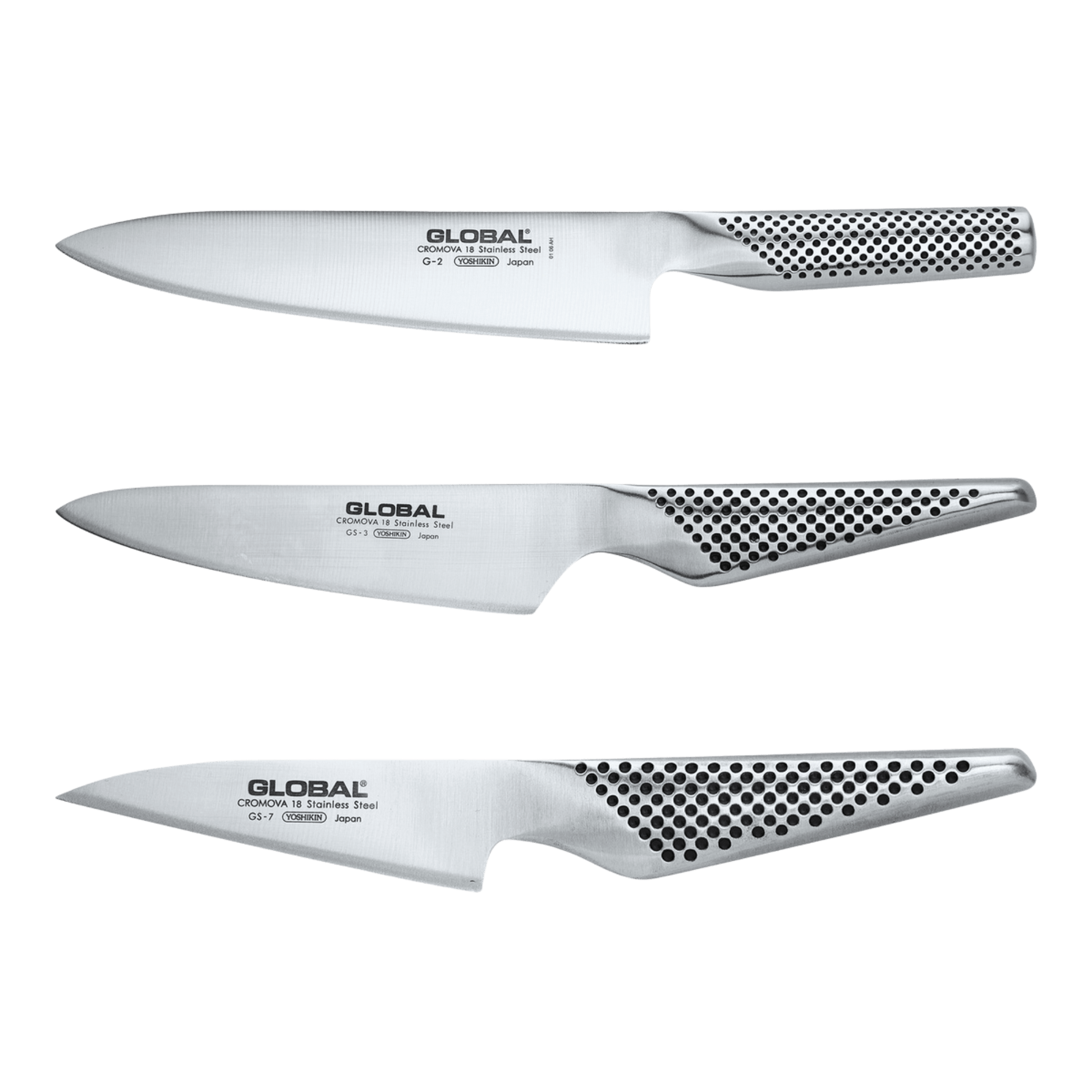 Global 3-Piece Knife Set  G2, GS3 & GS7-Kitchen Knife-DECOROLALA