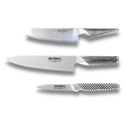 Global 3-Piece Knife Set | Japanese Stainless Steel Knives-Knife Set-DECOROLALA