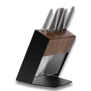 Global Katana 6-Piece Knife Block Set | Japanese Steel-Knife Set-DECOROLALA
