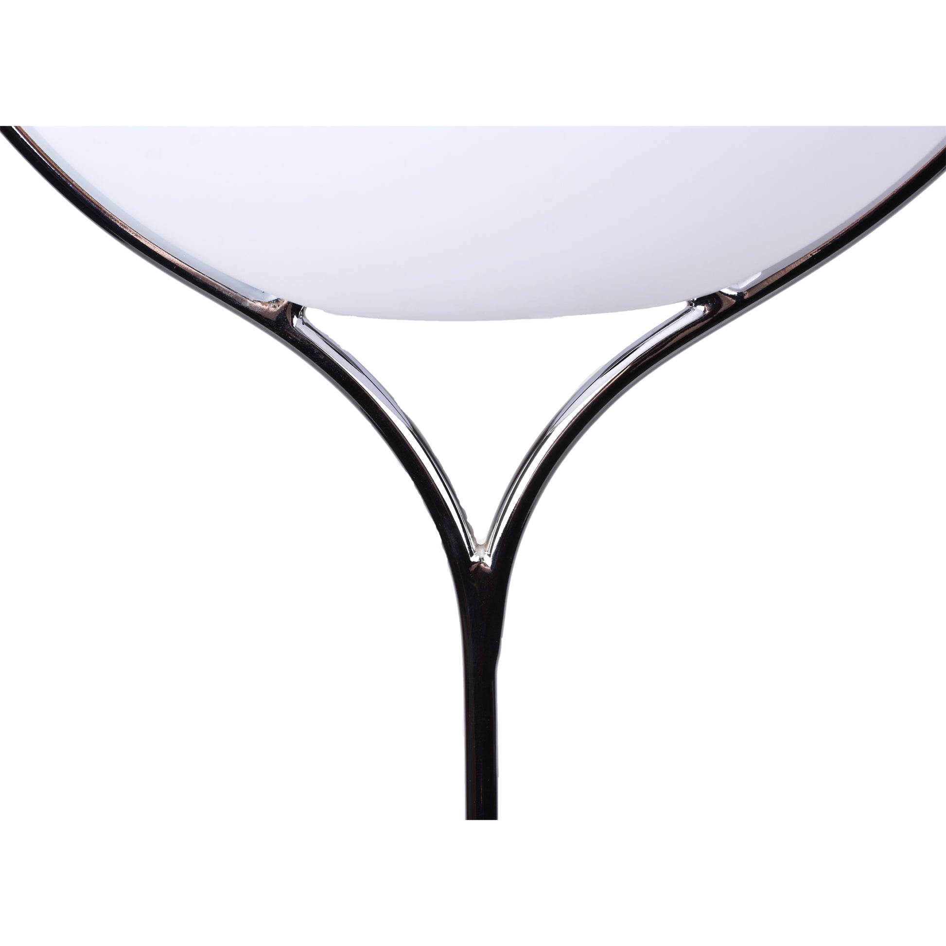 Globo Table Lamp with 2 Outlets, Chrome, LED-Table Lamp-DECOROLALA