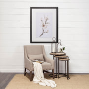 Glover (Set of 3) 20L x 20W Brown Wood Round Top W/Metal Nesting Accent Tables-Accent Tables-DECOROLALA