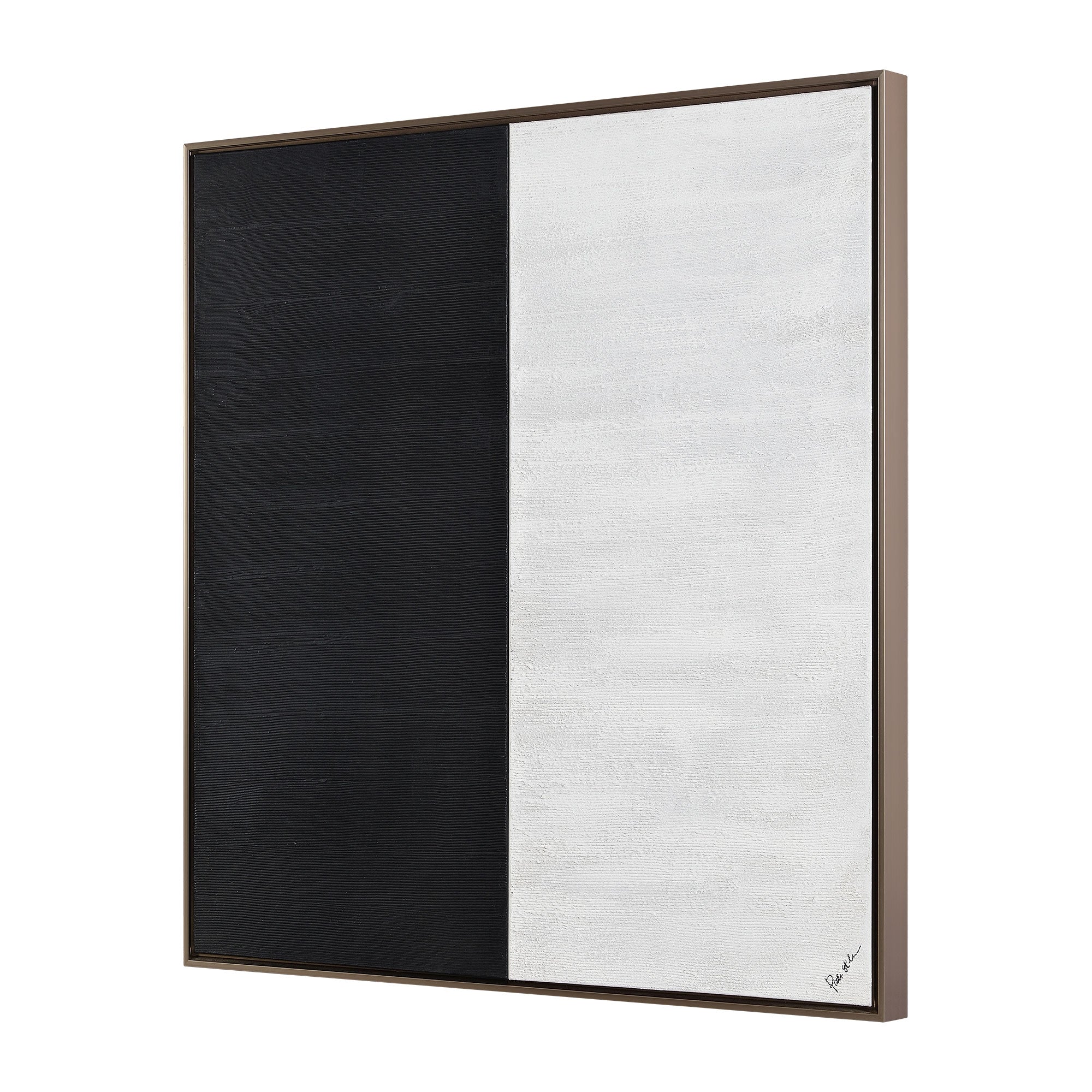 Gobi 40" Wide Canvas Art, Black-Canvas Art-DECOROLALA