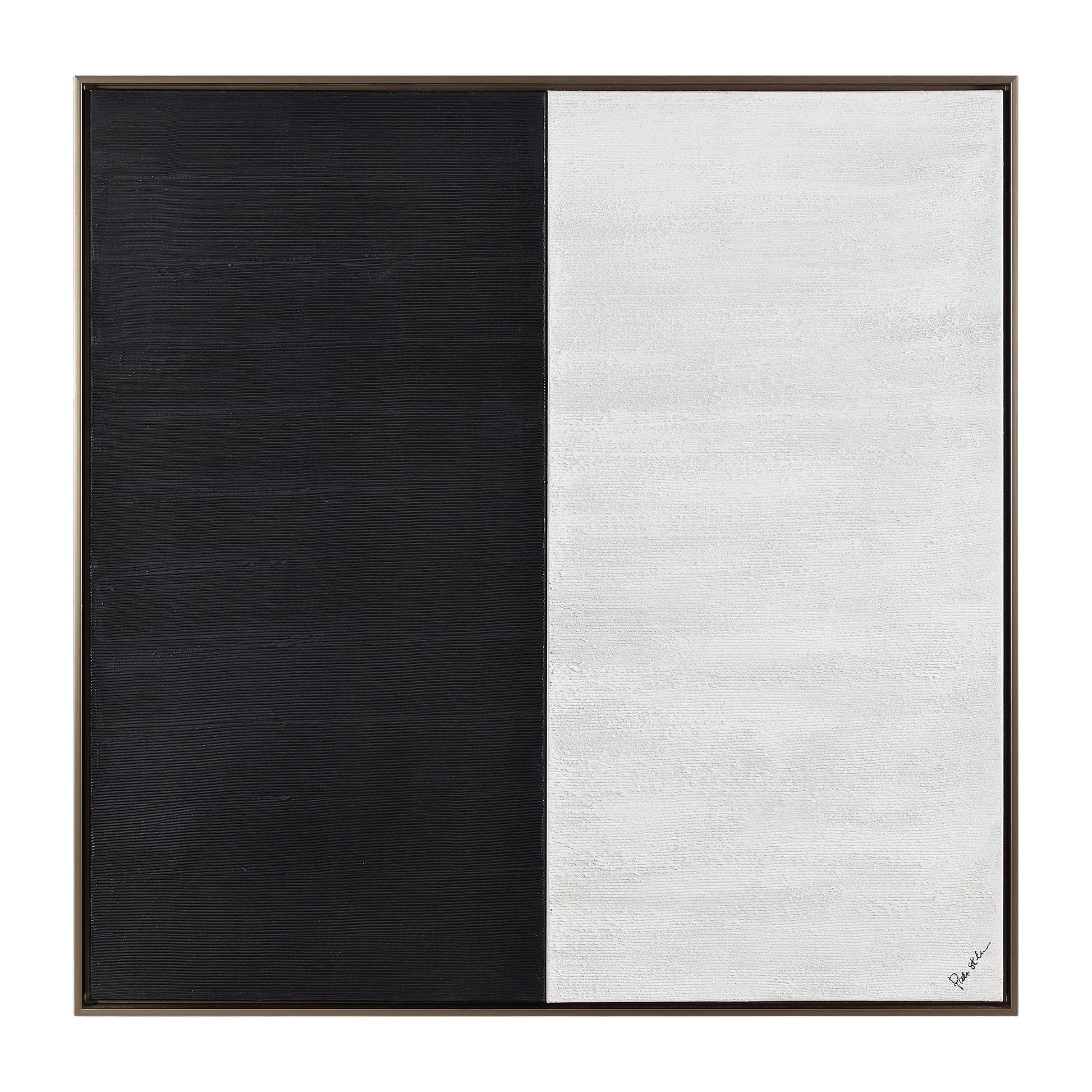 Gobi 40" Wide Canvas Art, Black-Canvas Art-DECOROLALA