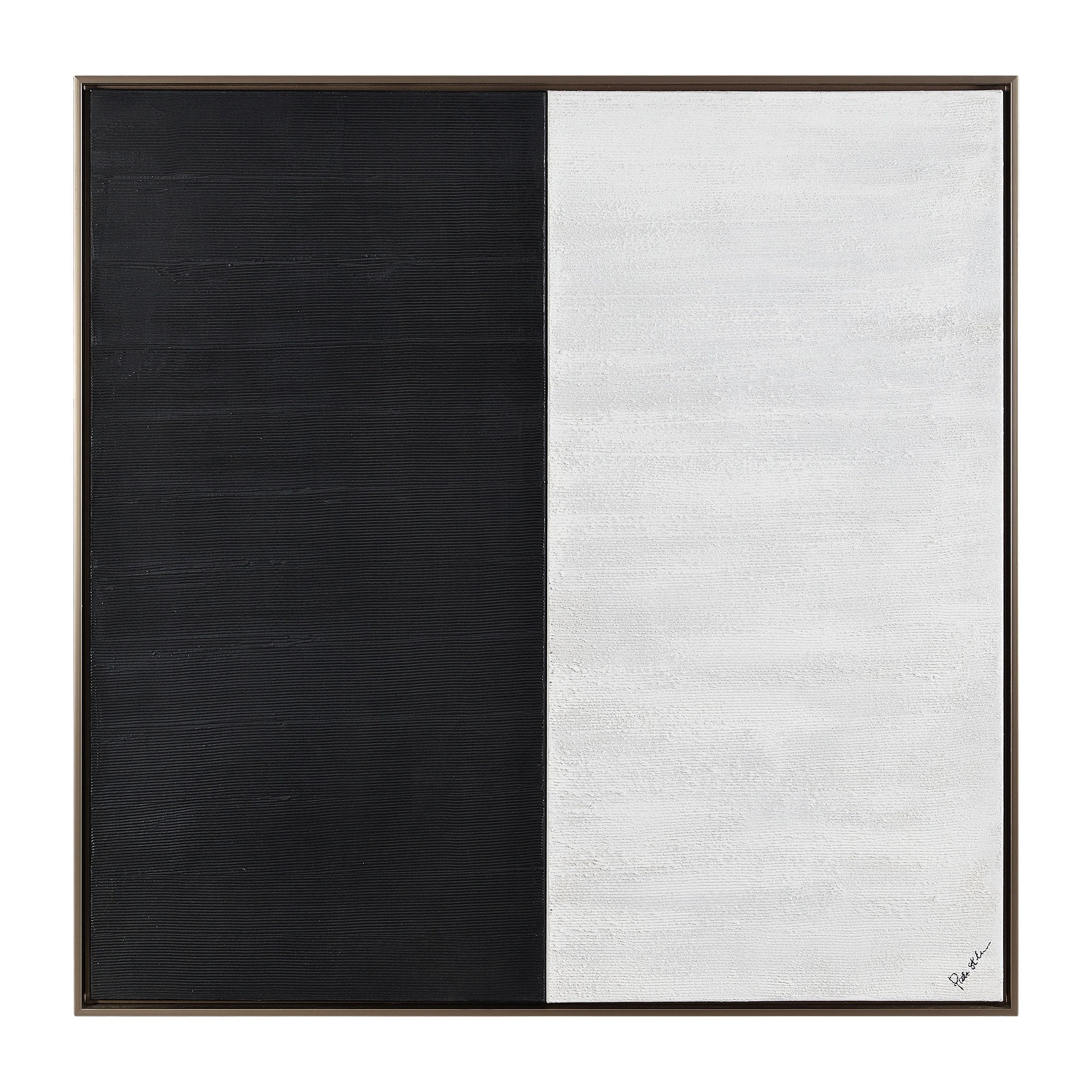 Gobi 40" Wide Canvas Art, Black-Canvas Art-DECOROLALA